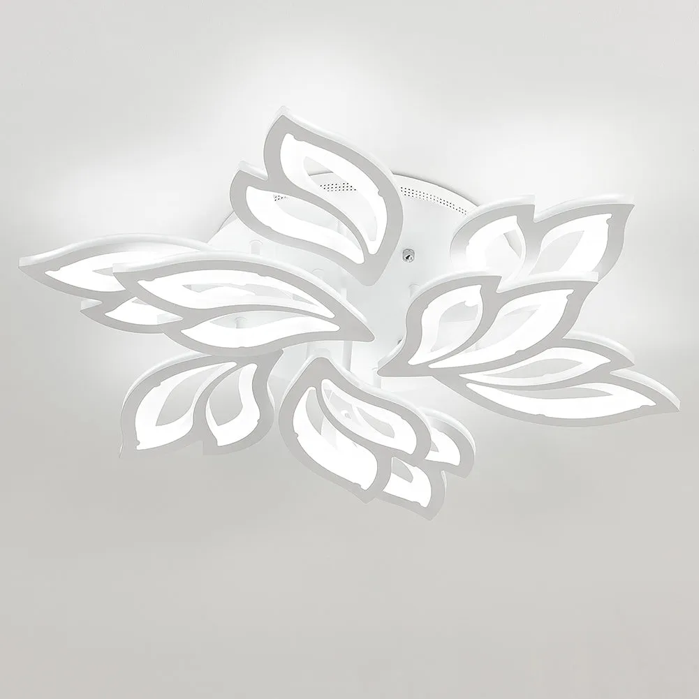 Petal-Shaped LED Dimmable Energy-efficient Semi Flush Ceiling