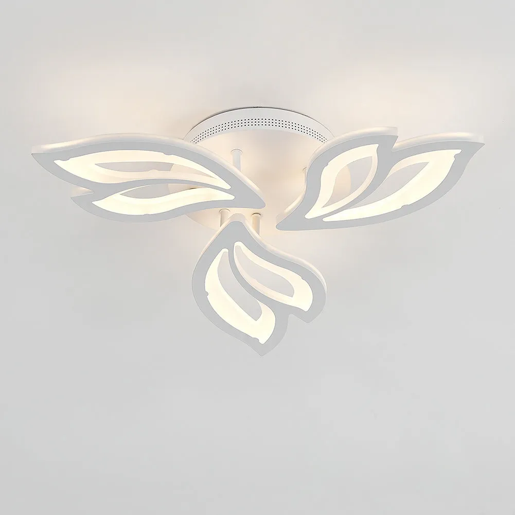 Petal-Shaped LED Dimmable Energy-efficient Semi Flush Ceiling