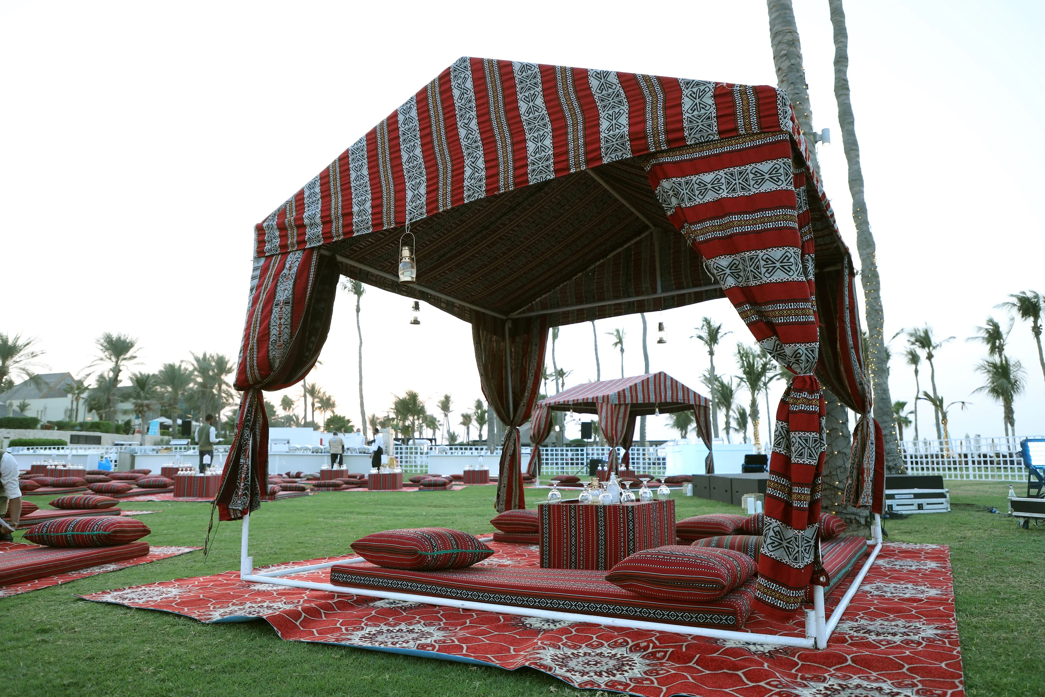 Ramadan Basic Majlis Setup For 12   4x4 Tent