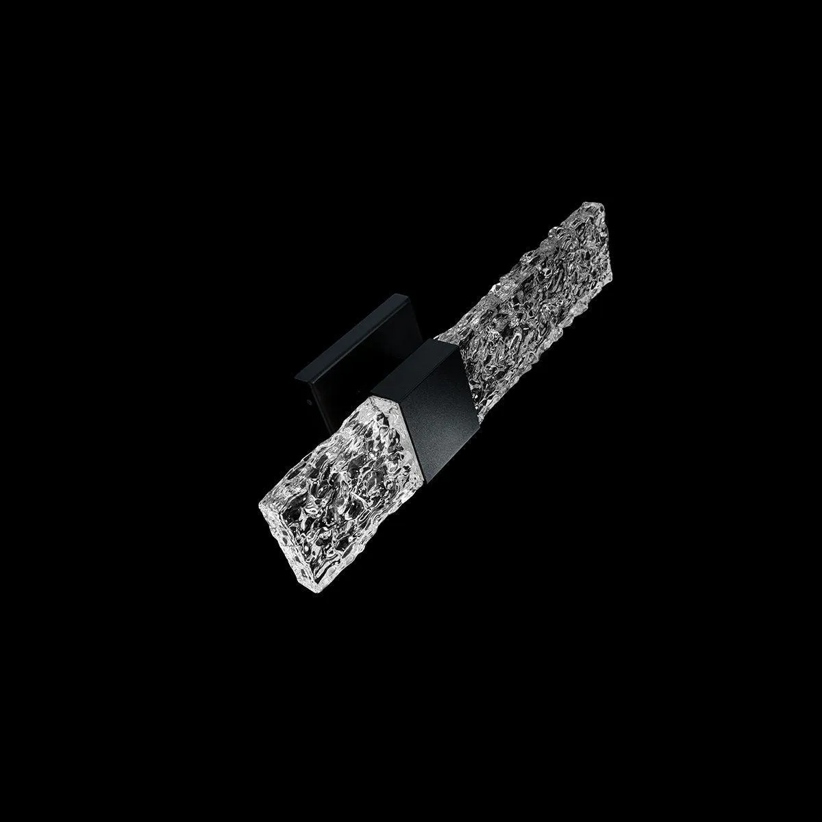 Reflect 18 In. 2 Lights LED Outdoor Wall Sconce Black Finish