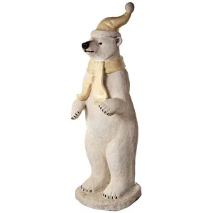 Regency International 45" Outdoor Standing Polar Bear with Scarf