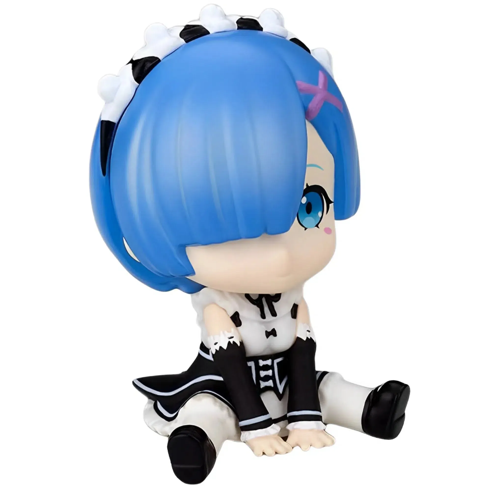 Re:Zero Starting Life in Another World - Cute Sitting Rem Statue - Penguin Parade - Petanko Soft Vinyl Series