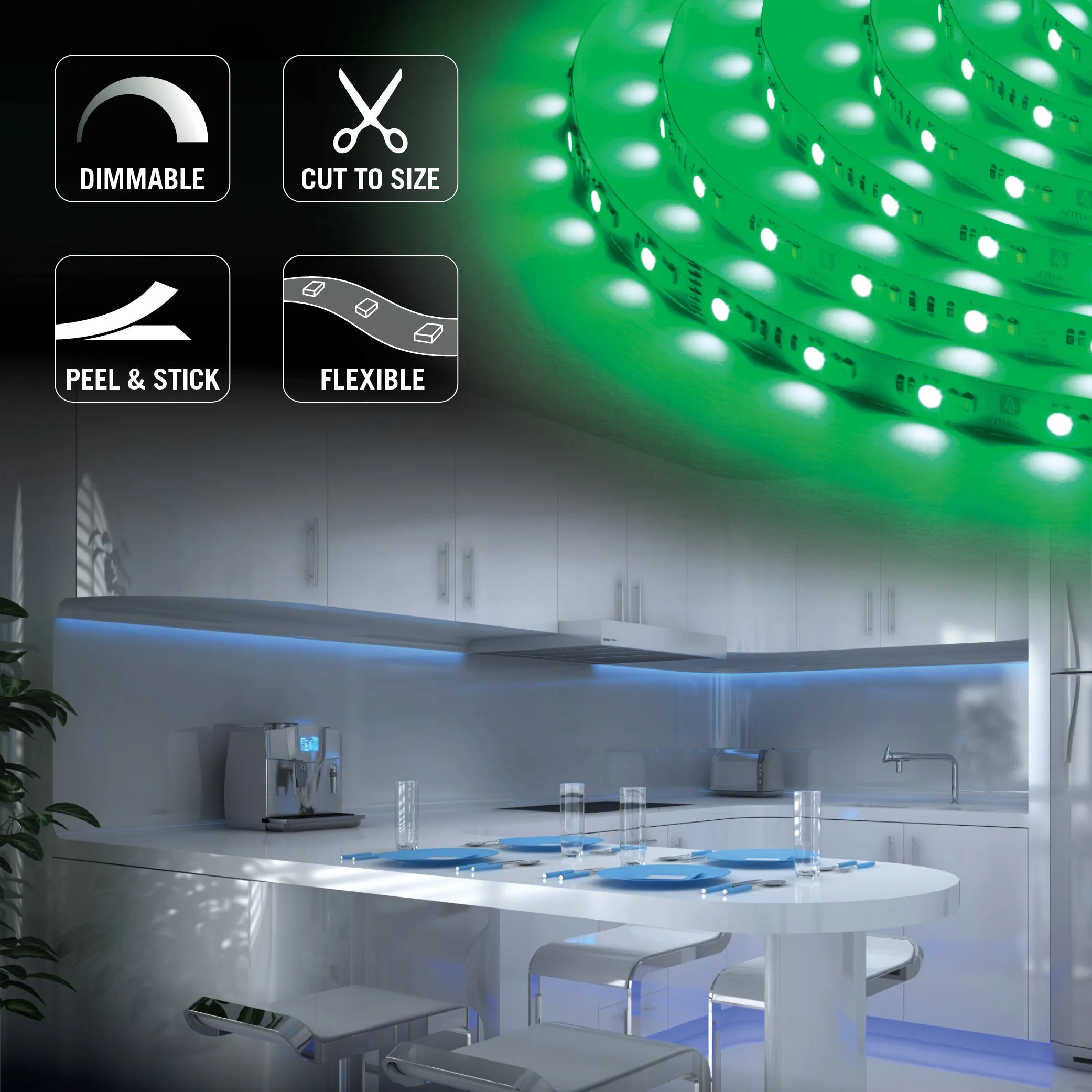 RibbonFlex Pro 24V RGB WW LED Strip Light Tape 36 36 36 LED/m