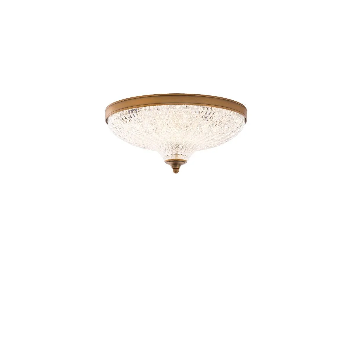 Roma 12 in. LED Flush Mount Light Selectable CCT Brass Finish