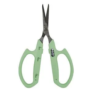 Saboten Stainless Steel Straight Blade Trimming Scissors - Green (PT-12)