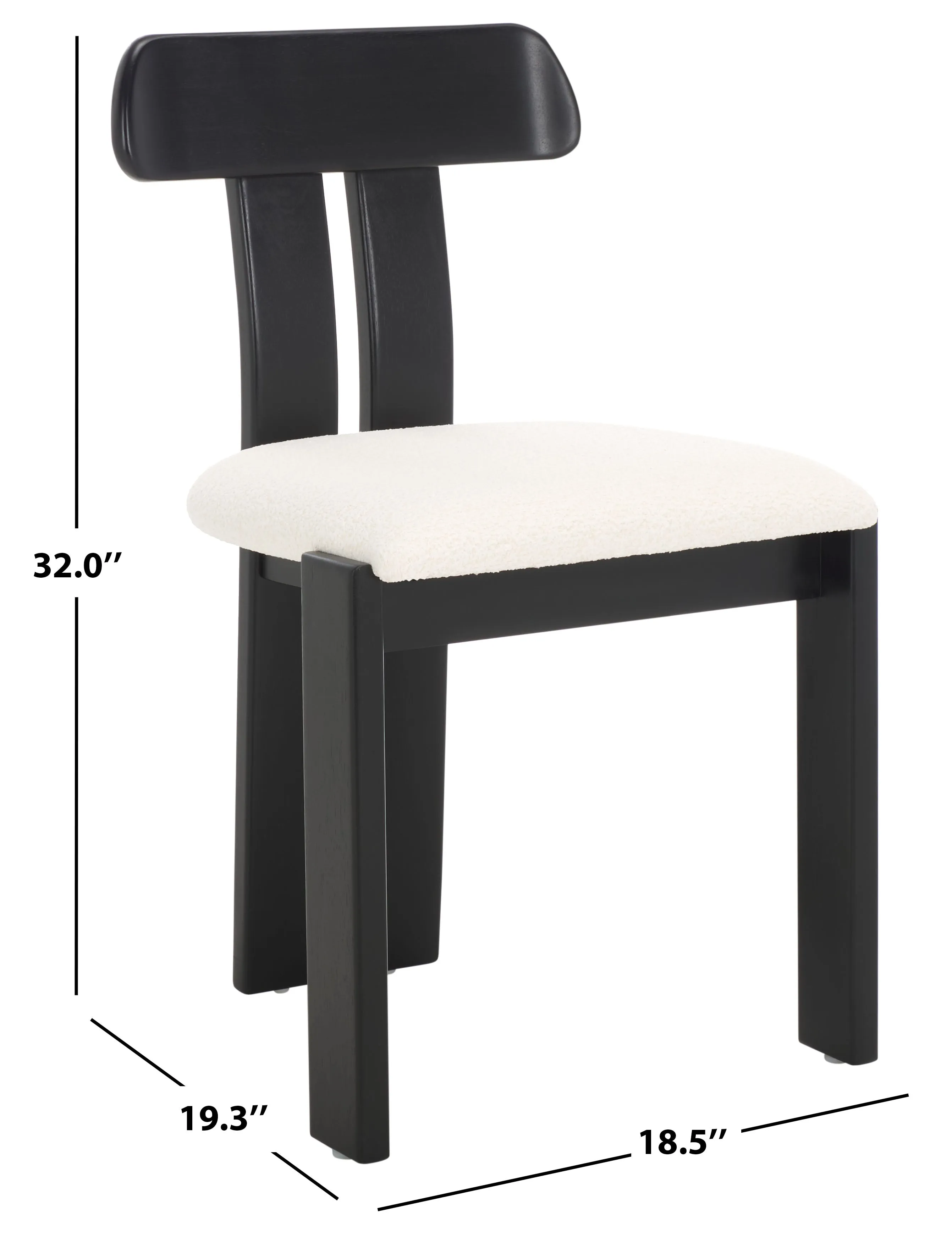 Safavieh Cayde Boucle Seat Dining Chair, DCH8806