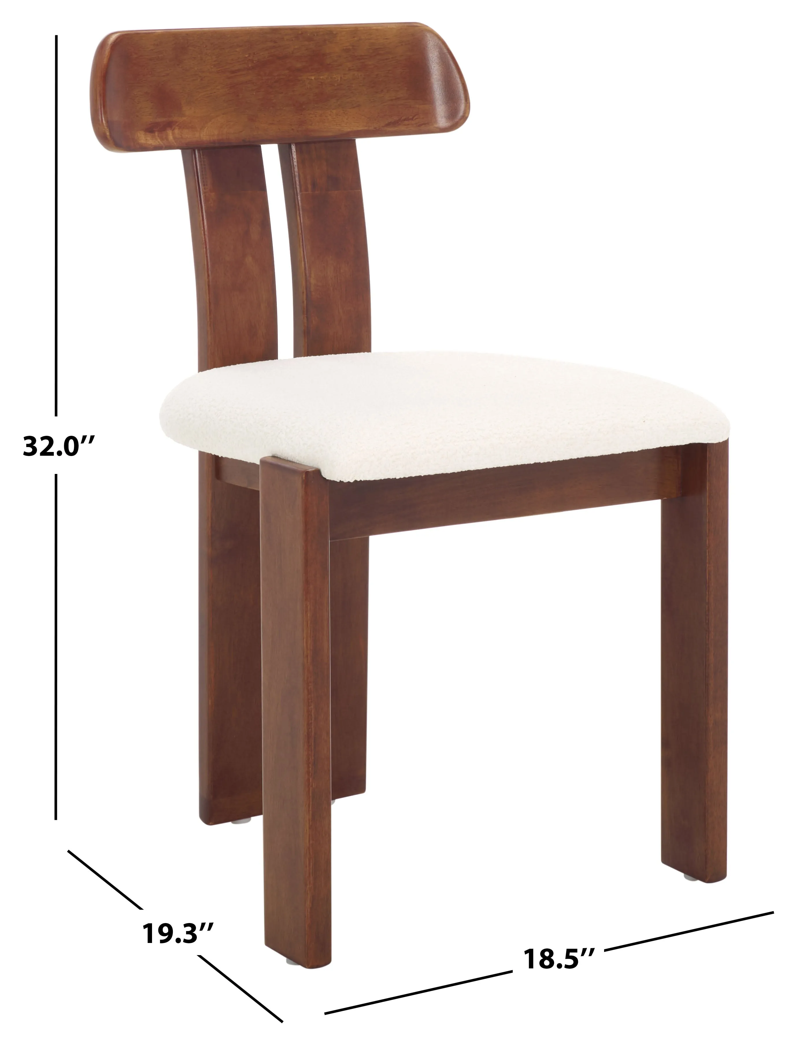 Safavieh Cayde Boucle Seat Dining Chair, DCH8806
