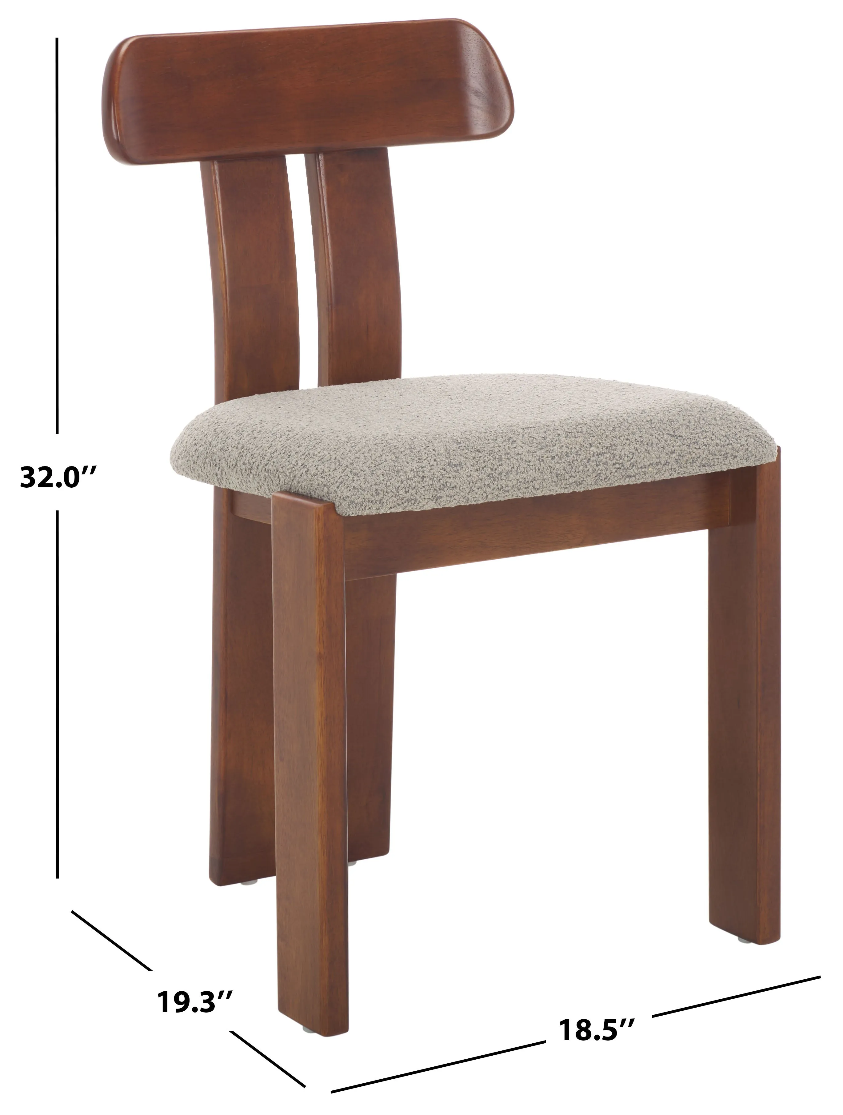 Safavieh Cayde Boucle Seat Dining Chair, DCH8806