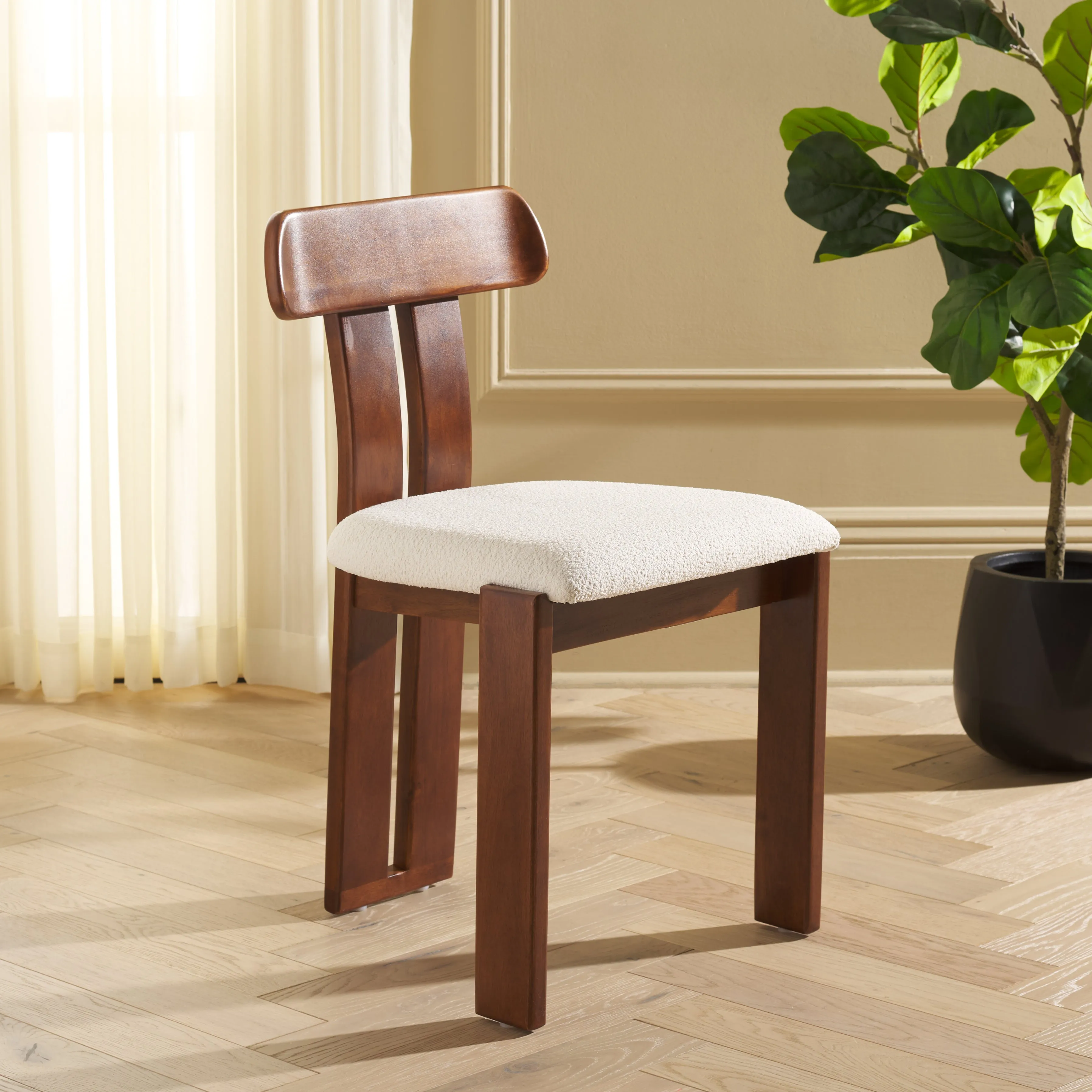 Safavieh Cayde Boucle Seat Dining Chair, DCH8806