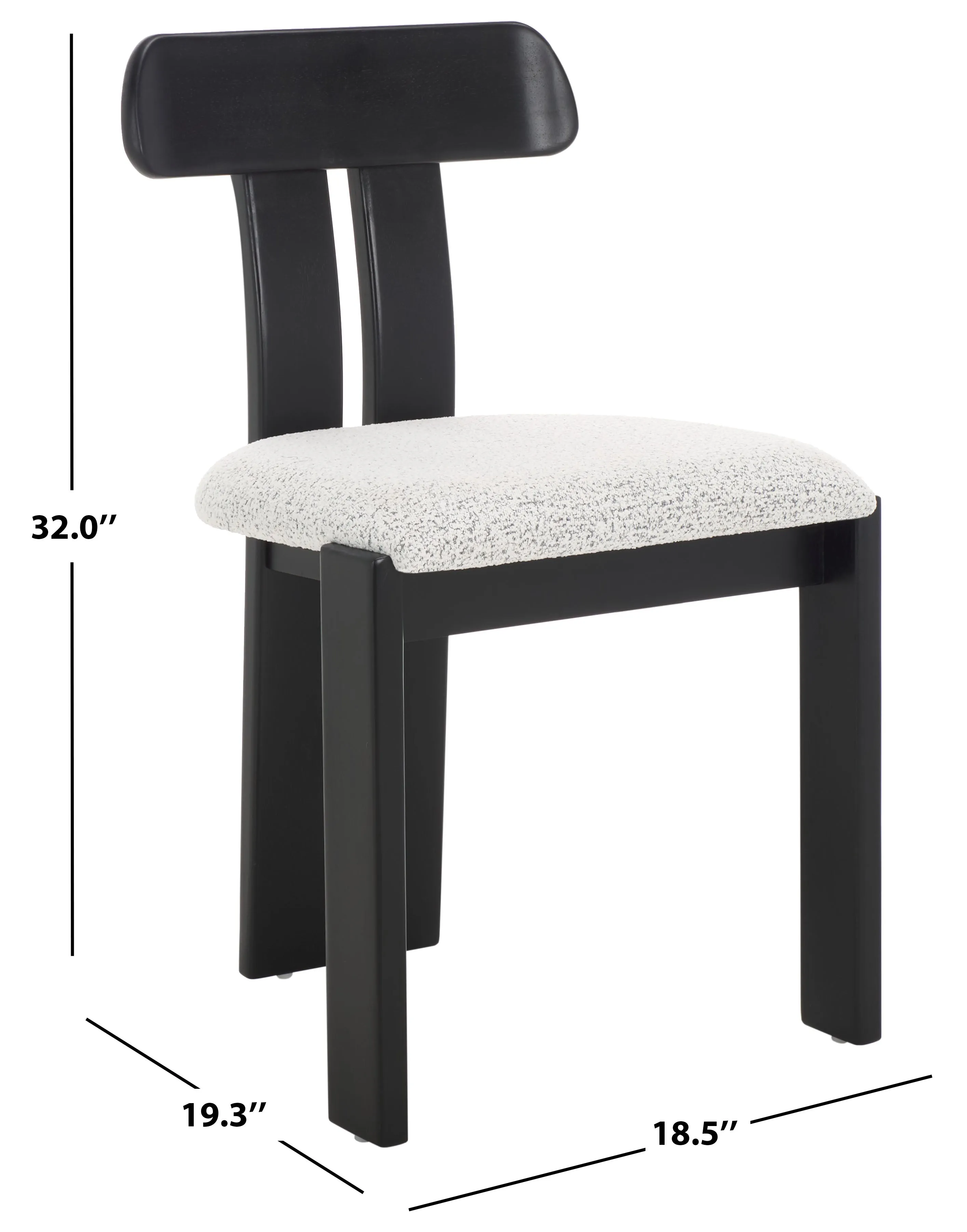 Safavieh Cayde Boucle Seat Dining Chair, DCH8806