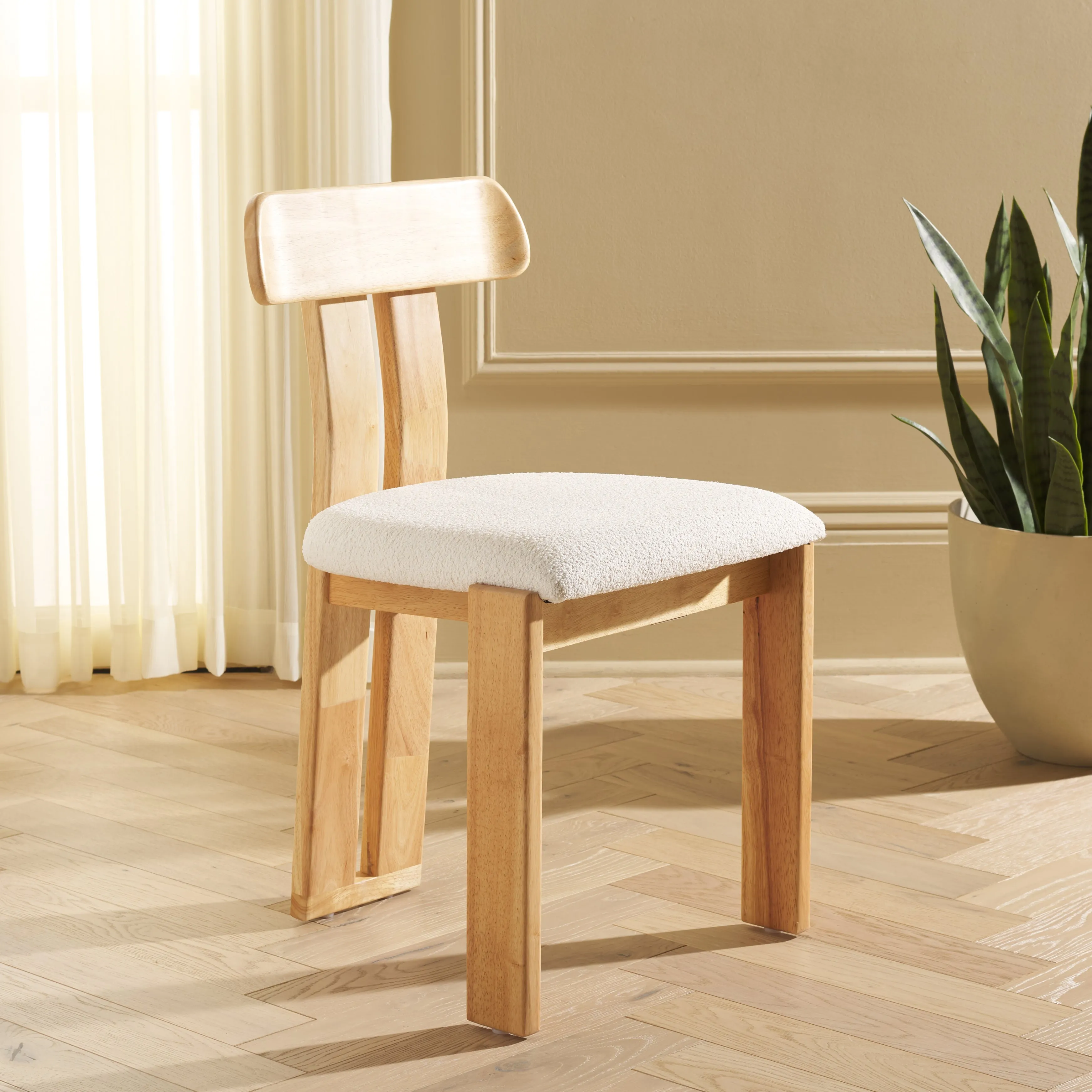 Safavieh Cayde Boucle Seat Dining Chair, DCH8806
