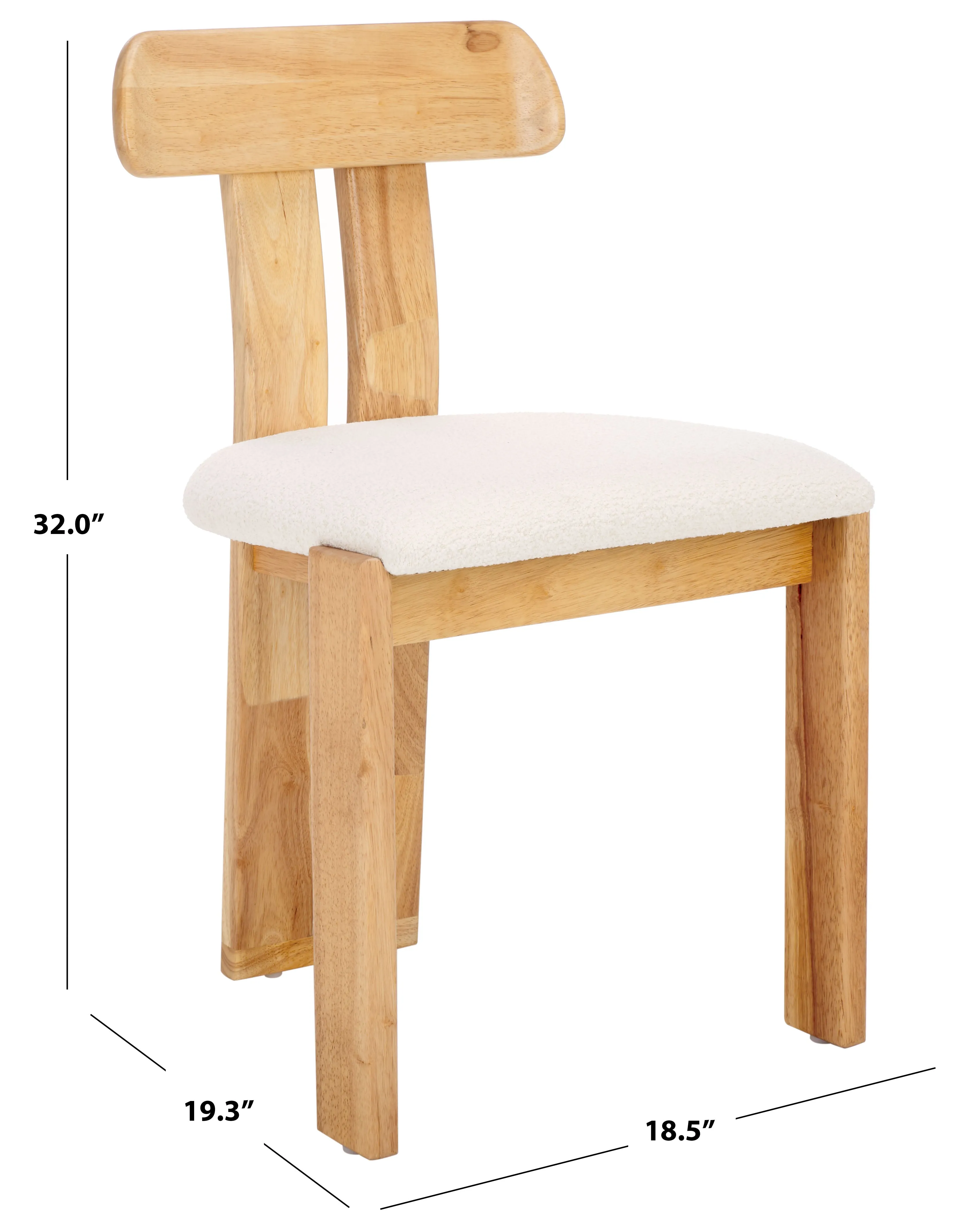 Safavieh Cayde Boucle Seat Dining Chair, DCH8806
