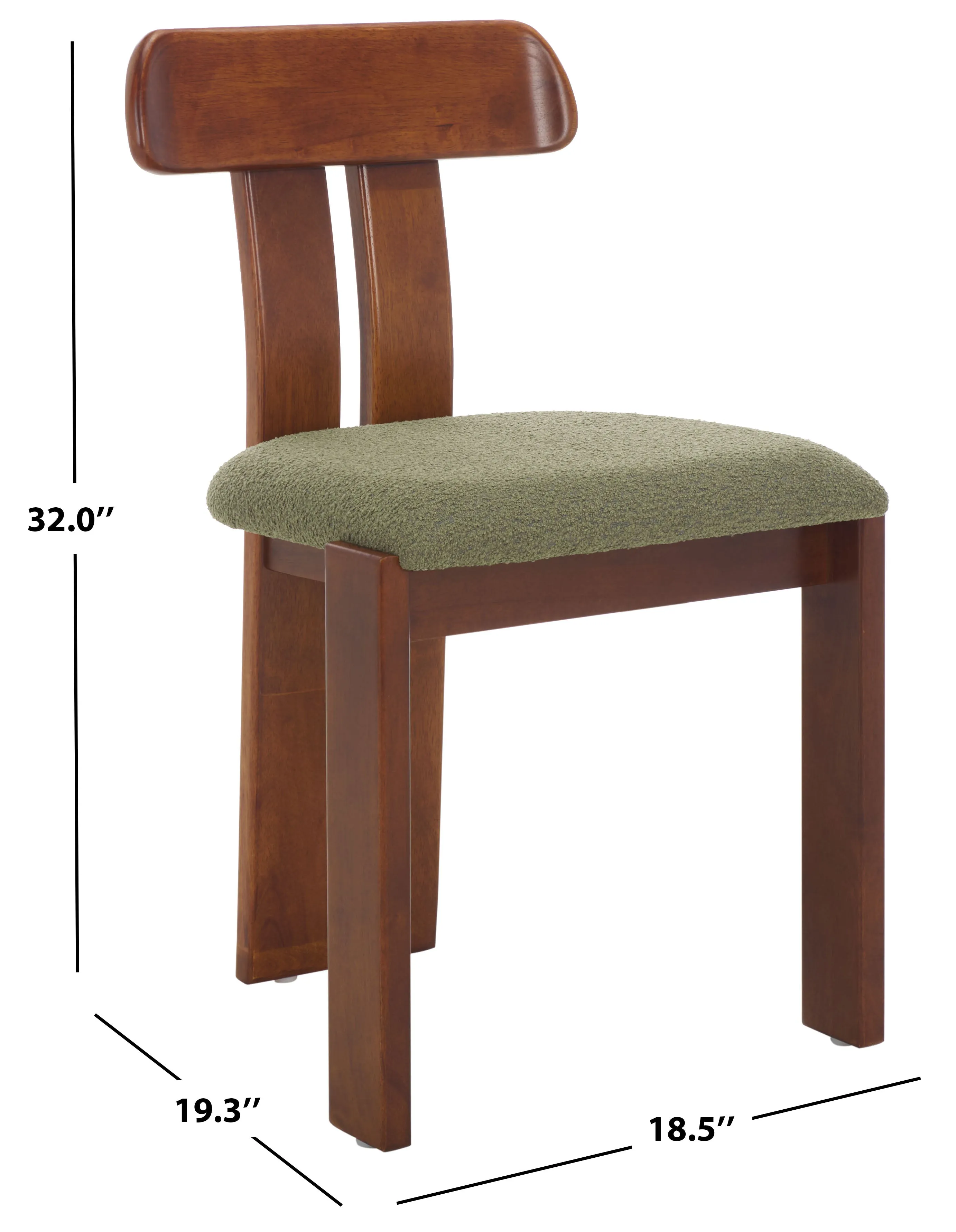Safavieh Cayde Boucle Seat Dining Chair, DCH8806