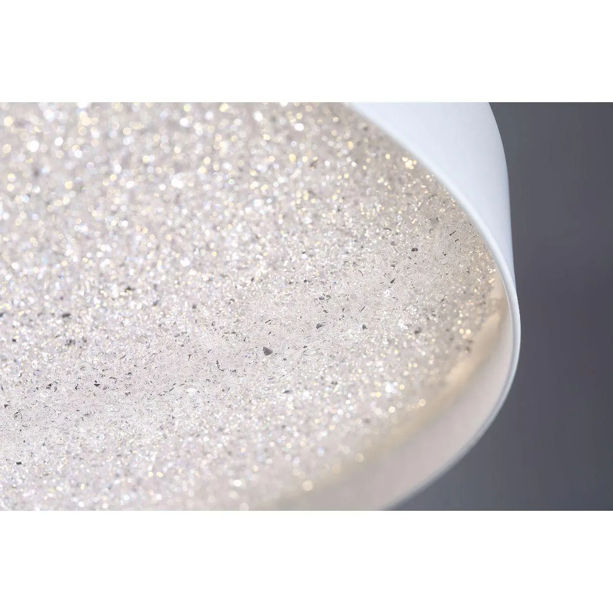 Sandstone 14 in. LED Pendant Light, 120V, 3000K White Finish