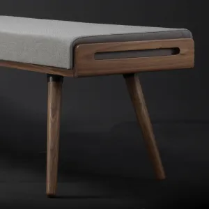 Scandinavian design bench in solid timber
