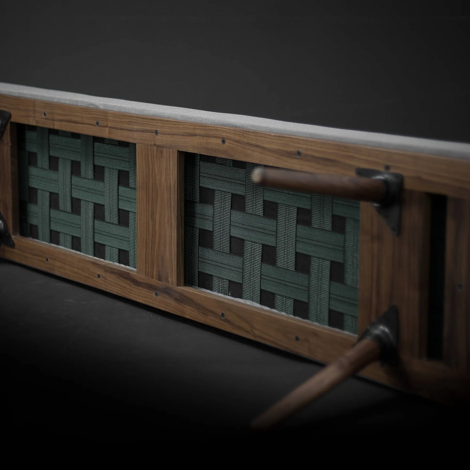Scandinavian design bench in solid timber