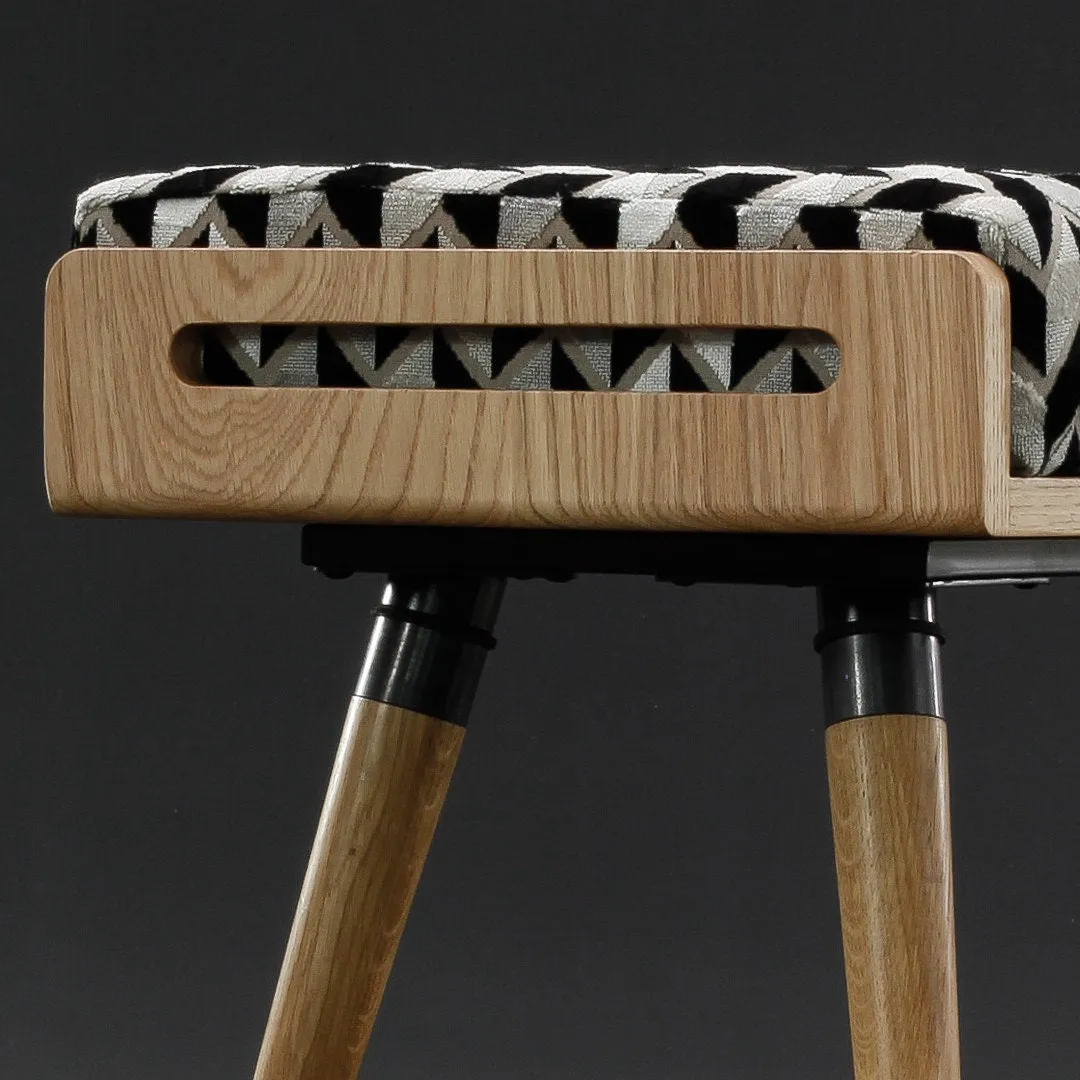 Scandinavian design bench in solid timber