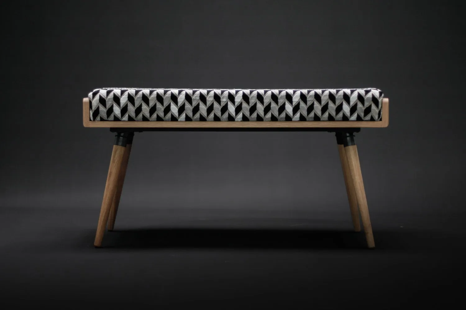 Scandinavian design bench in solid timber