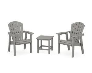 Seashell 3-Piece Upright Adirondack Chair Set