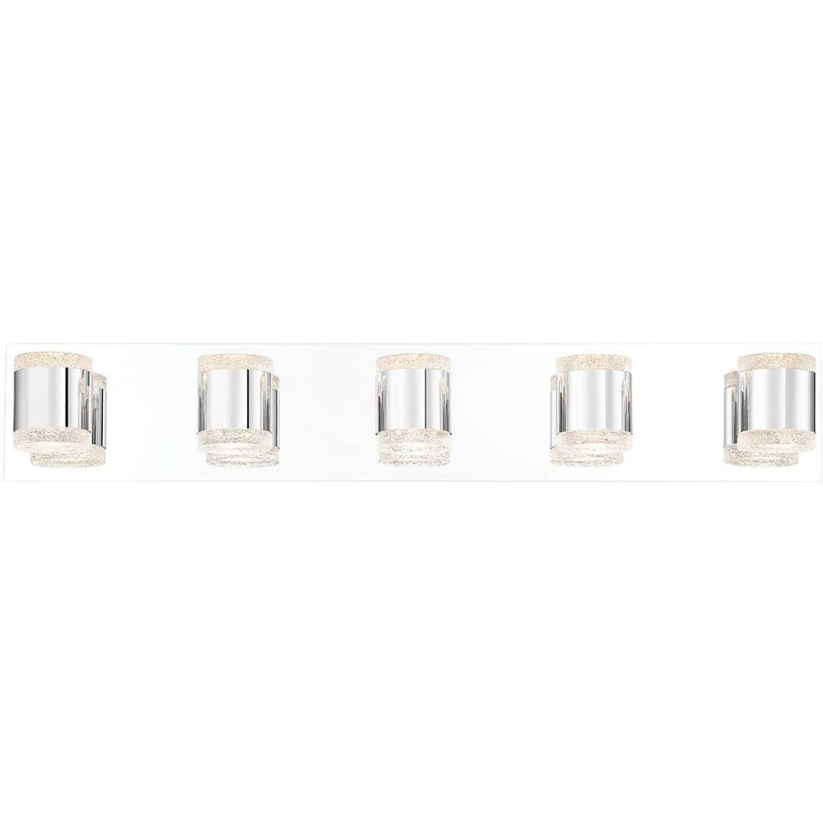Seaton 30 in. 5 Lights LED Vanity Light Chrome Finish