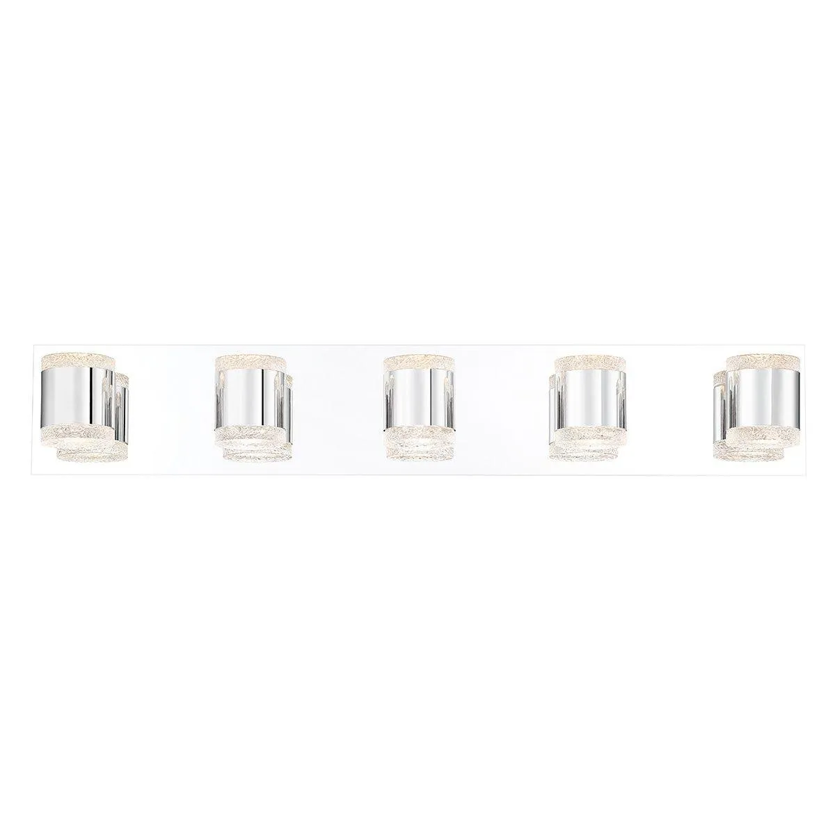 Seaton 30 in. 5 Lights LED Vanity Light Chrome Finish