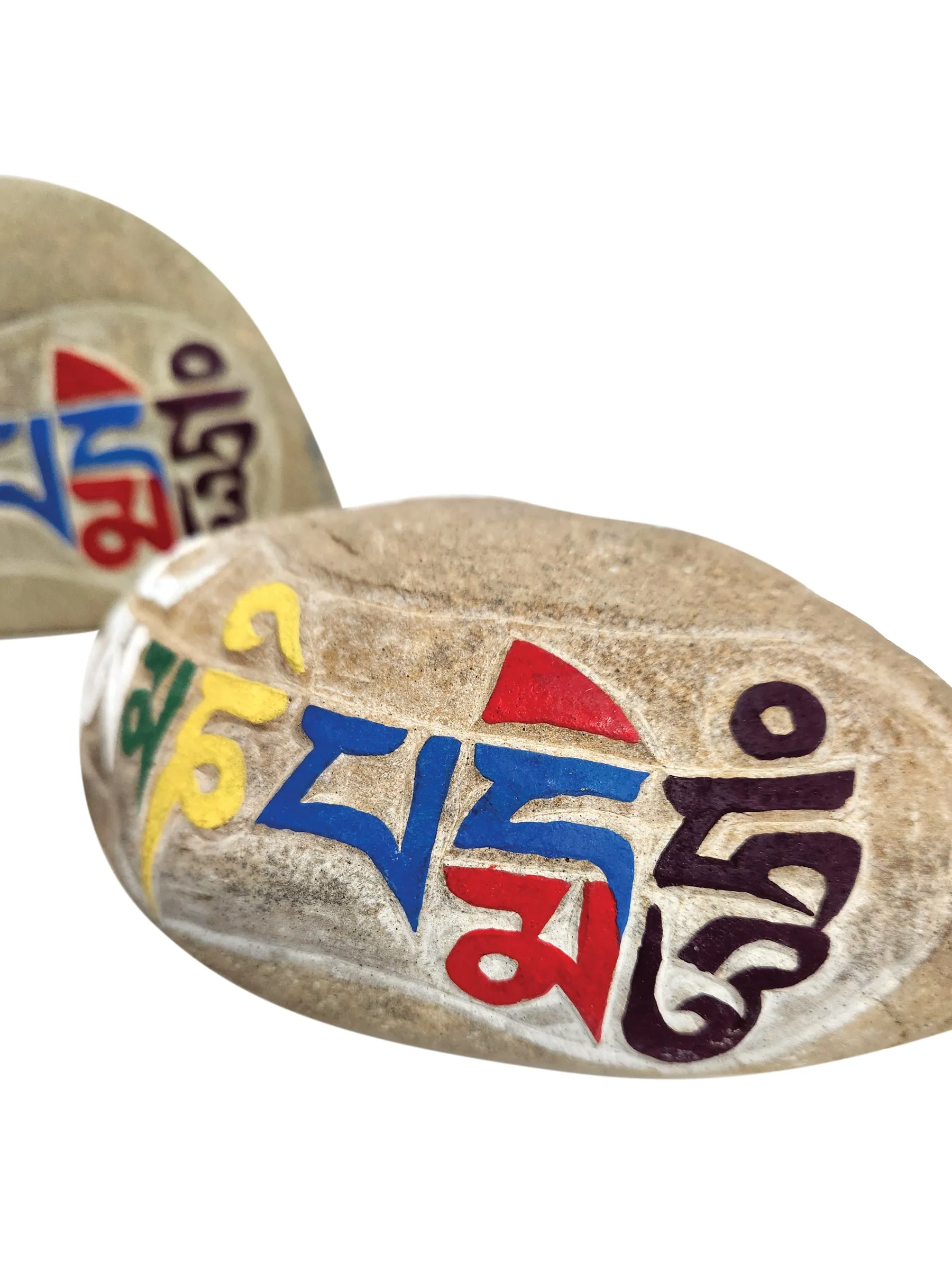 Stone Carved Mantra "Om Mani Padme Hum"