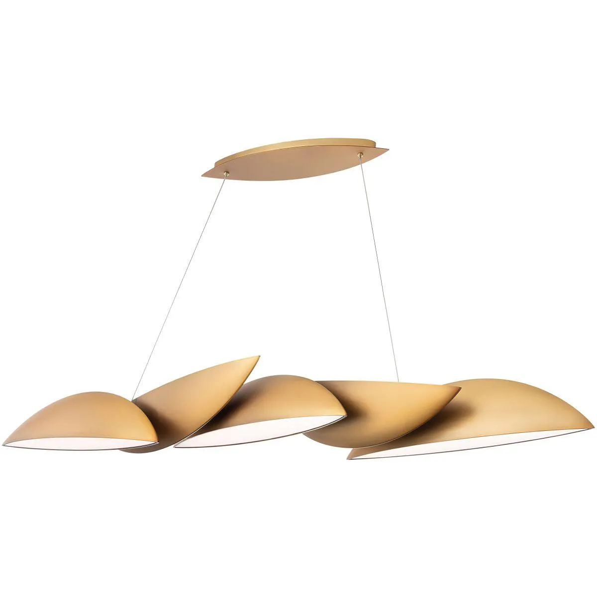 Sydney 56 in. LED Pendant Light Brass Finish
