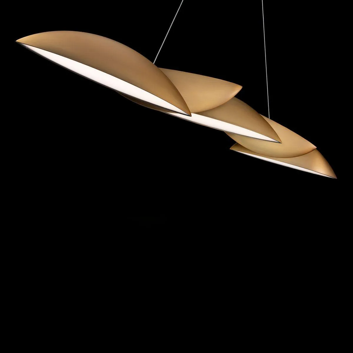 Sydney 56 in. LED Pendant Light Brass Finish