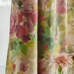 Thelma's Garden Fuchsia- Shower Curtain