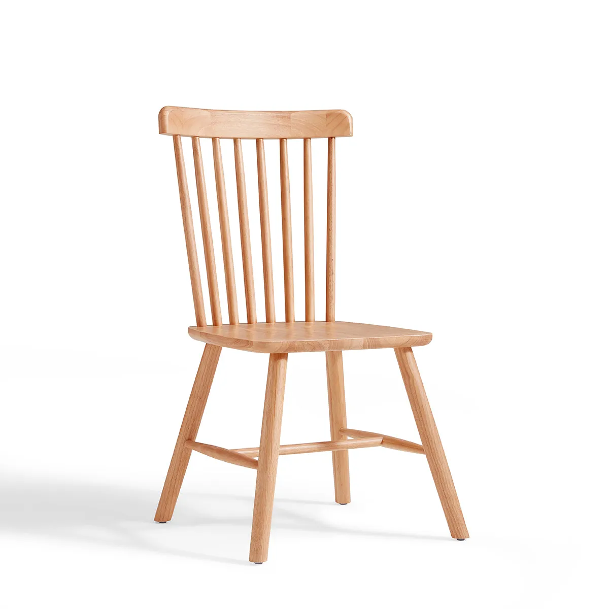 True Color Windsor Spindle Back Natural Dining Chairs (Set of 2)