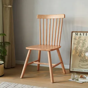 True Color Windsor Spindle Back Natural Dining Chairs (Set of 2)