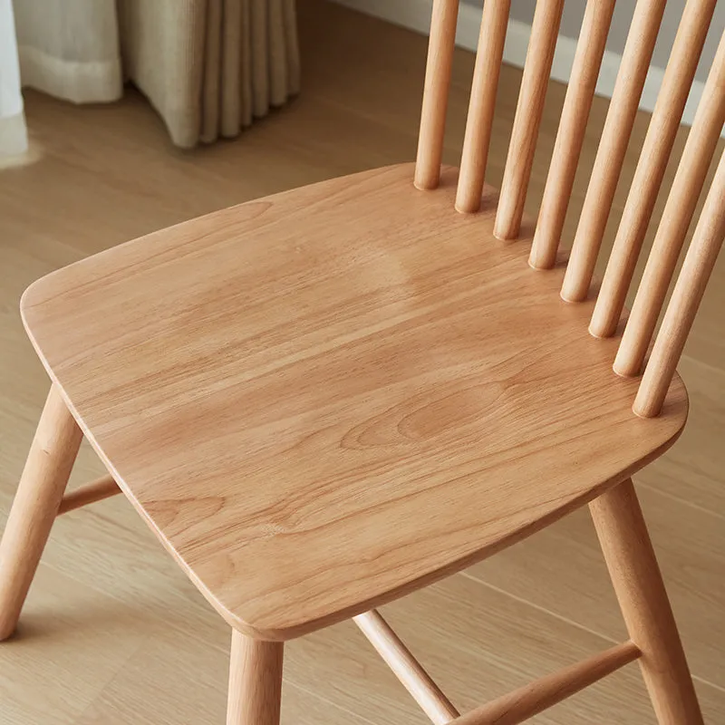 True Color Windsor Spindle Back Natural Dining Chairs (Set of 2)
