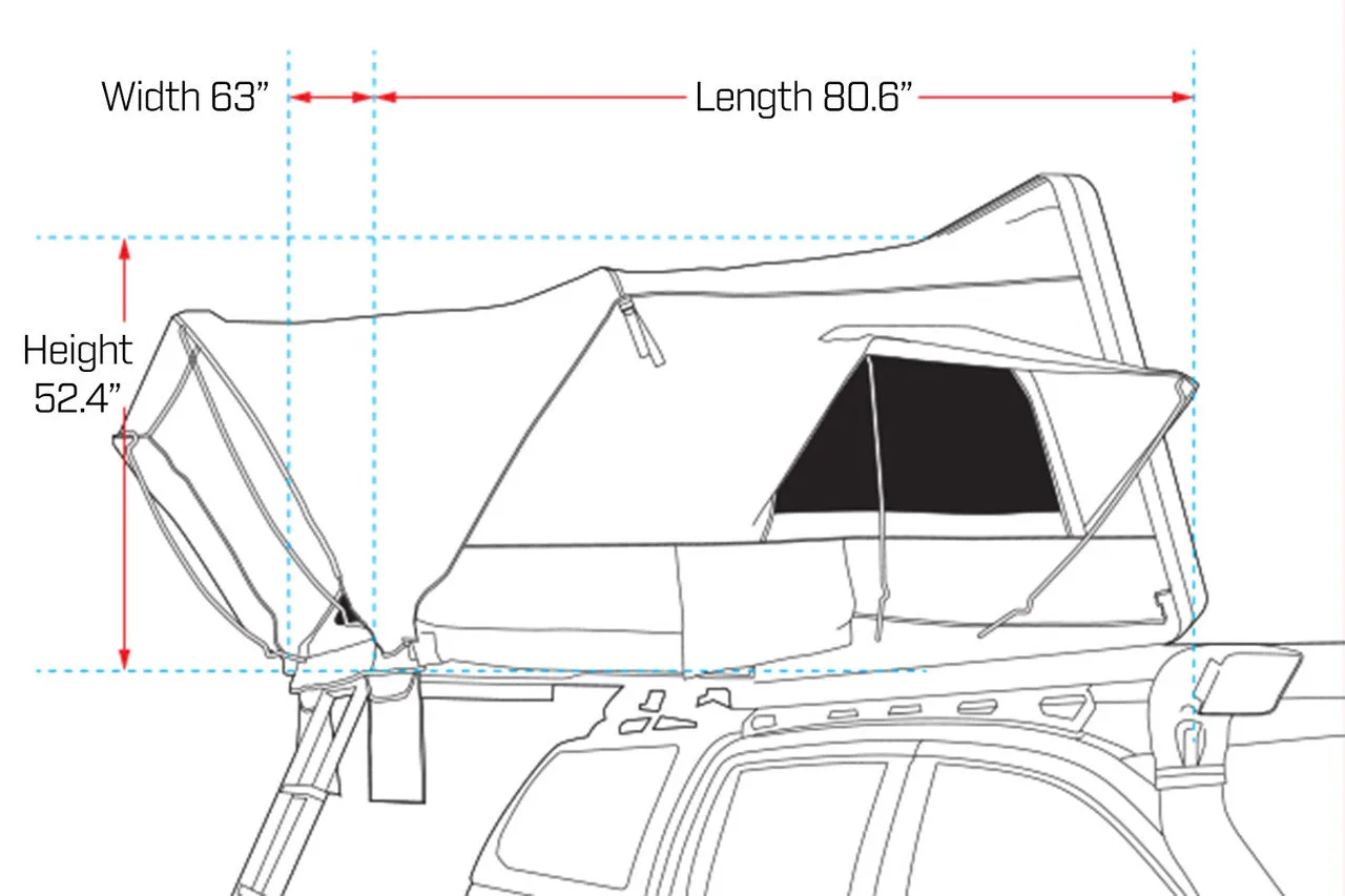 URSA 1300 ABS HARD TOP TENT - IRONMAN 4X4
