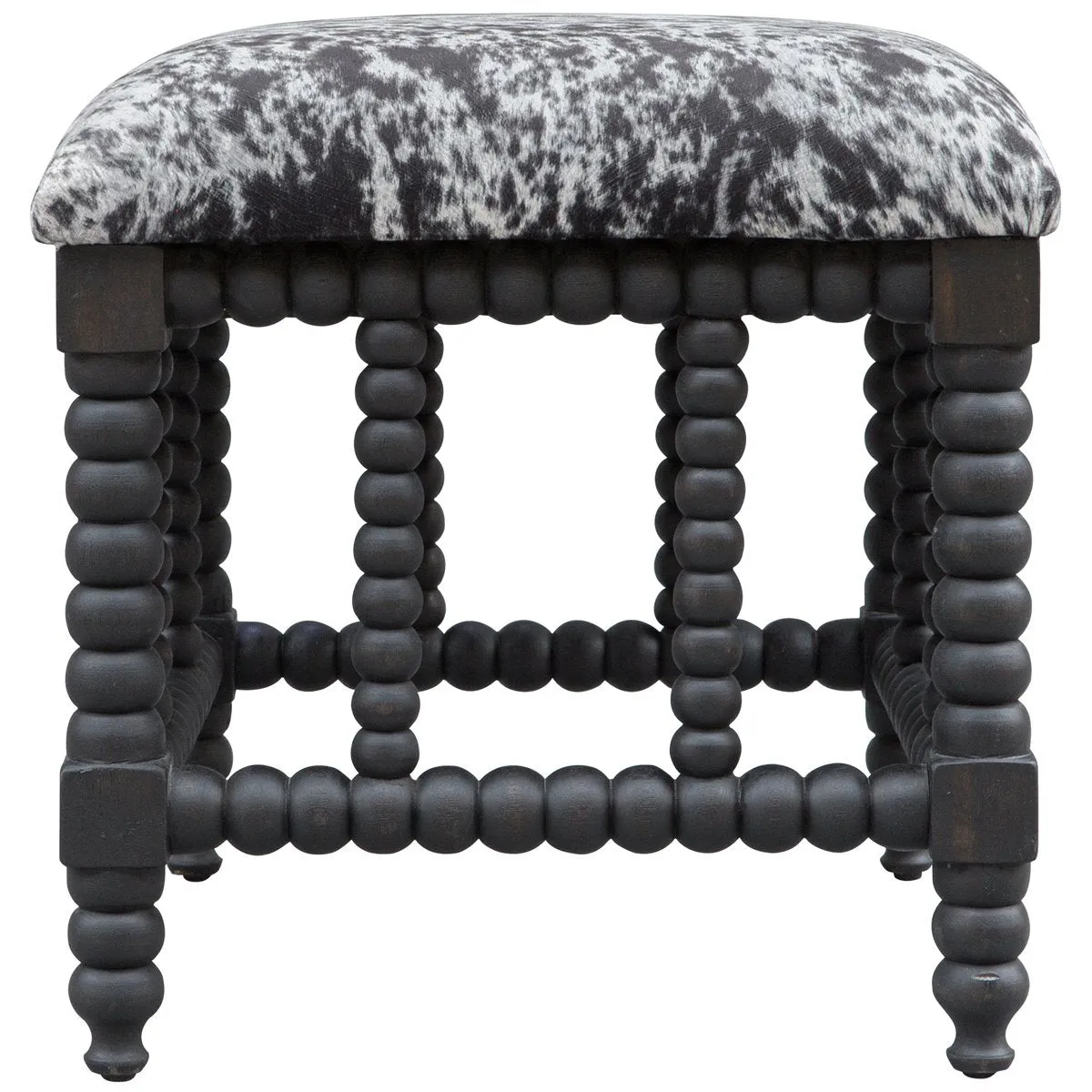 Uttermost Rancho Faux Cow Hide Small Bench
