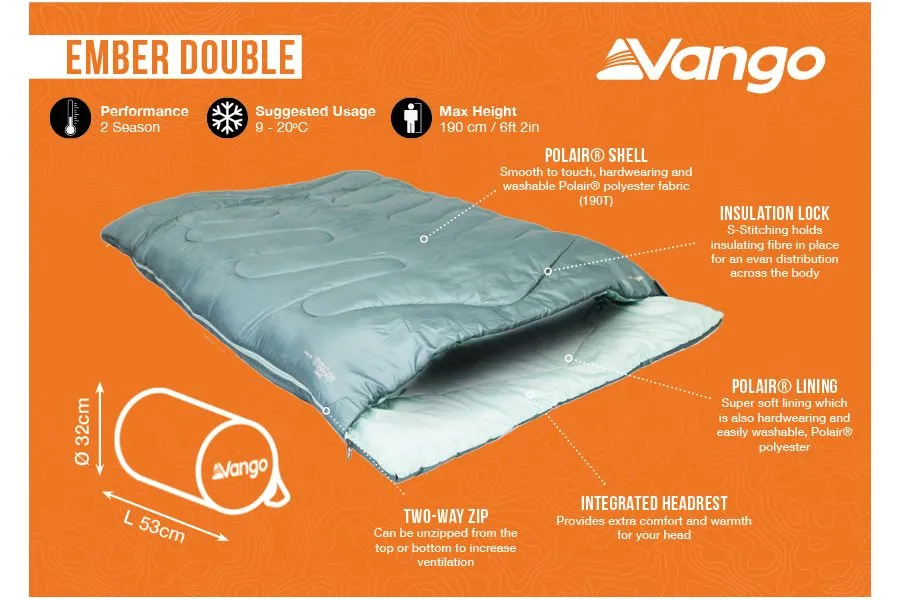 Vango Ember Double Sleeping Bag