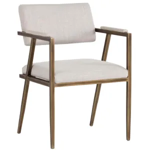 Ventouz Arm Chair, Beige Linen