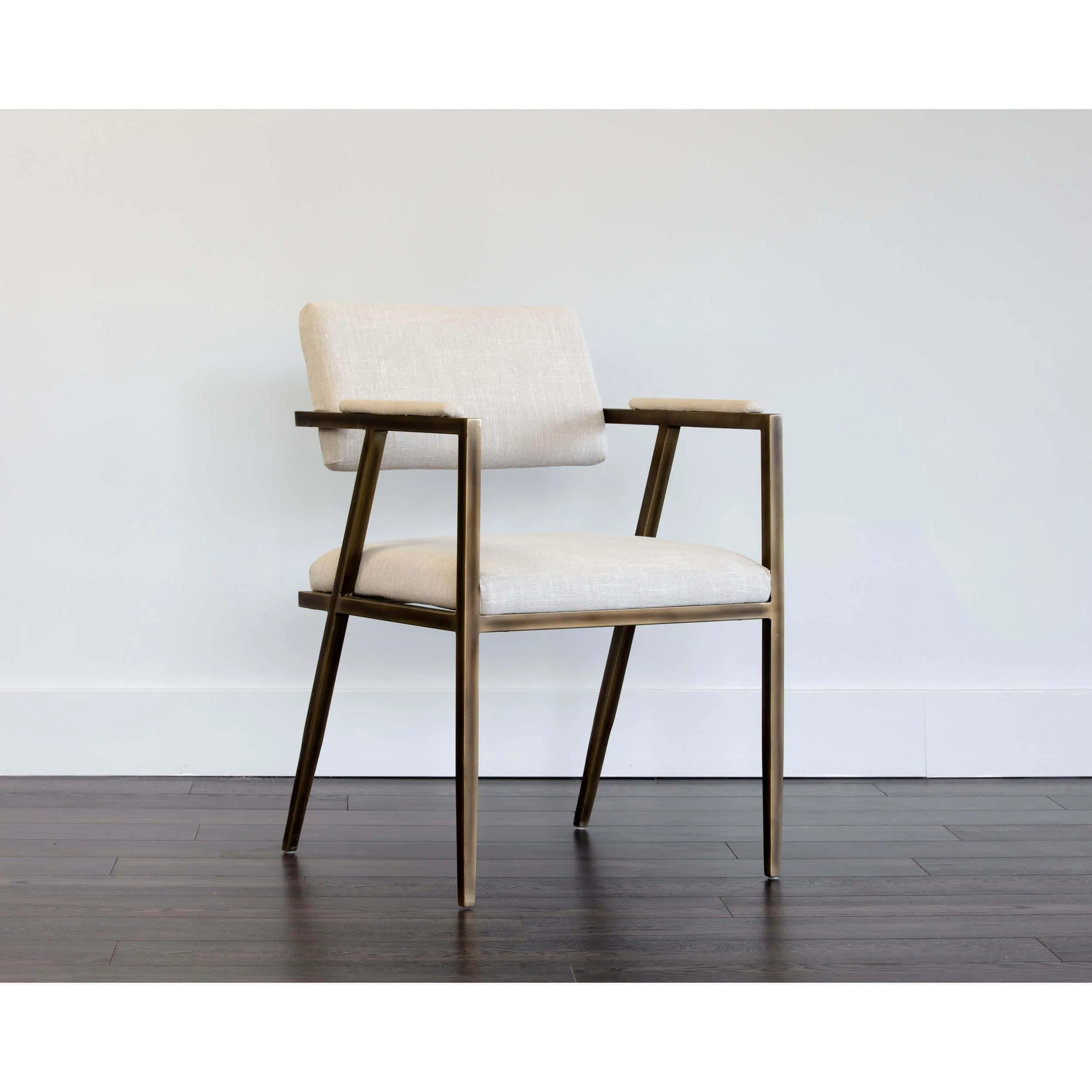 Ventouz Arm Chair, Beige Linen