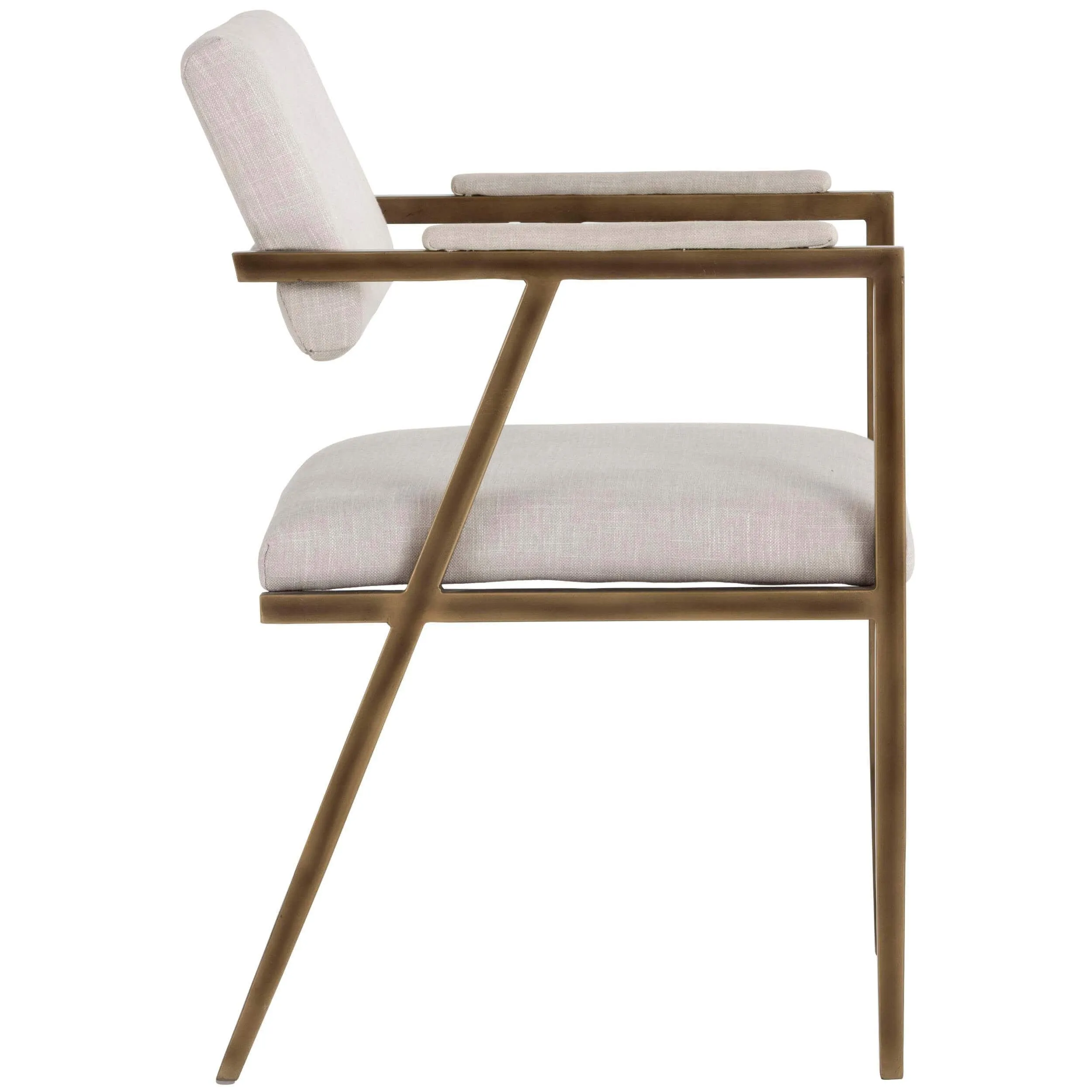 Ventouz Arm Chair, Beige Linen