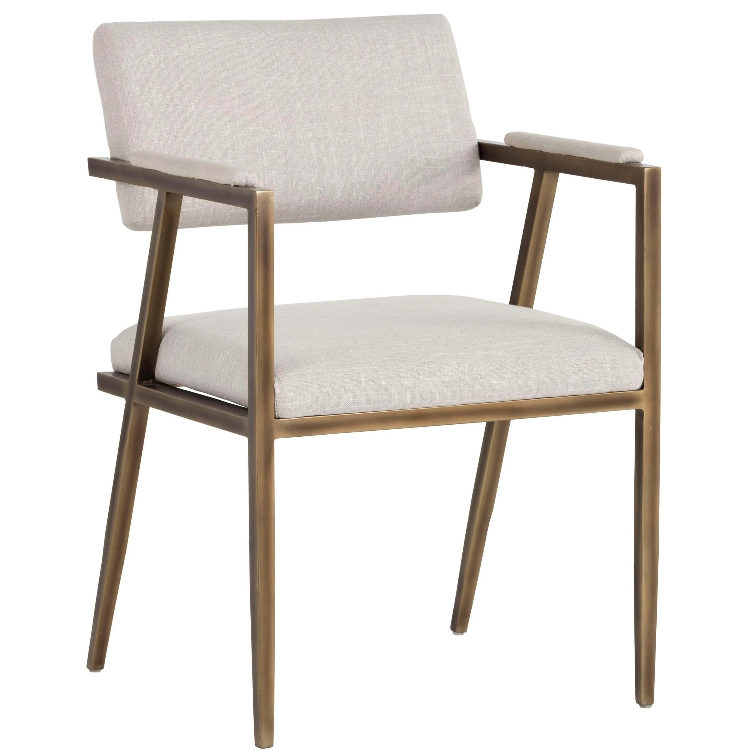 Ventouz Arm Chair, Beige Linen