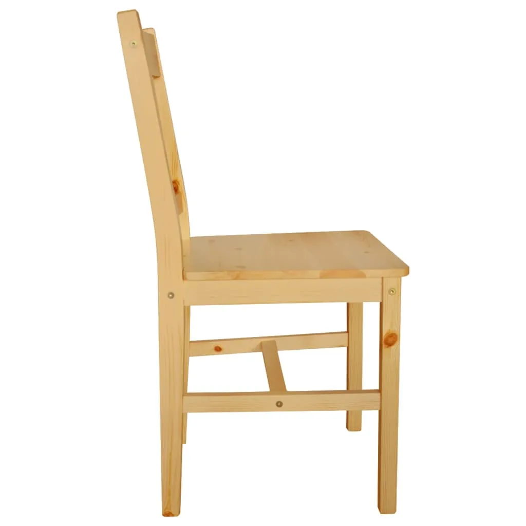 vidaXL Dining Chairs, Set of 6 - Elegant and Durable Pinewood Seating for Your Dining Room