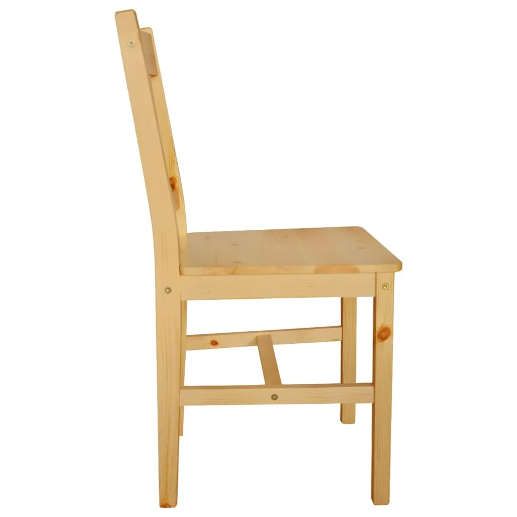 vidaXL Dining Chairs, Set of 6 - Elegant and Durable Pinewood Seating for Your Dining Room