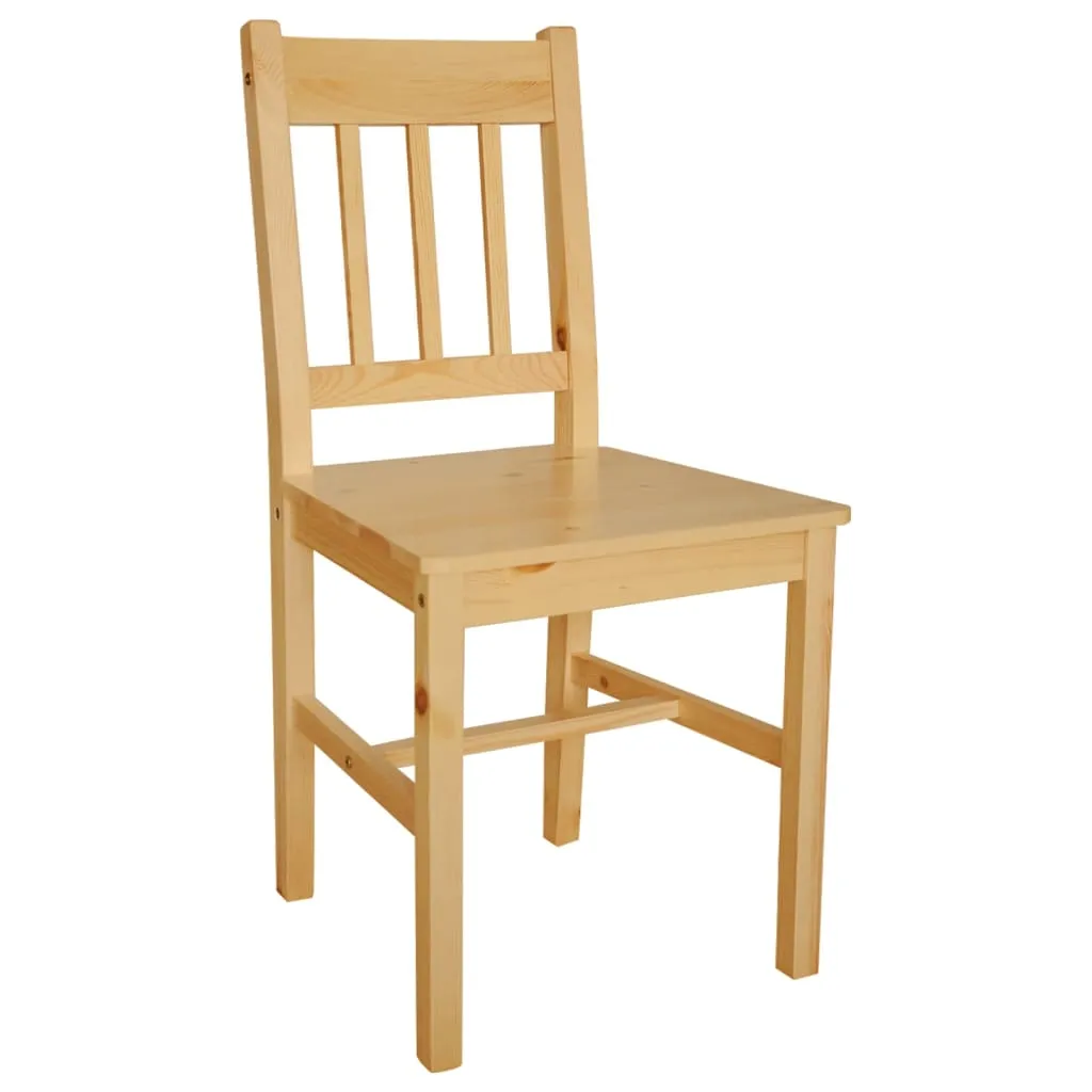 vidaXL Dining Chairs, Set of 6 - Elegant and Durable Pinewood Seating for Your Dining Room