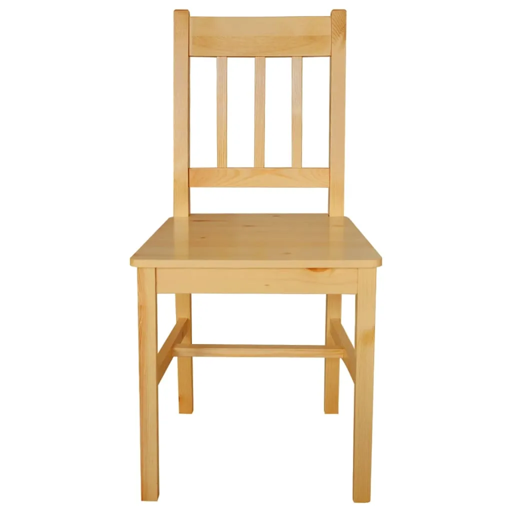 vidaXL Dining Chairs, Set of 6 - Elegant and Durable Pinewood Seating for Your Dining Room