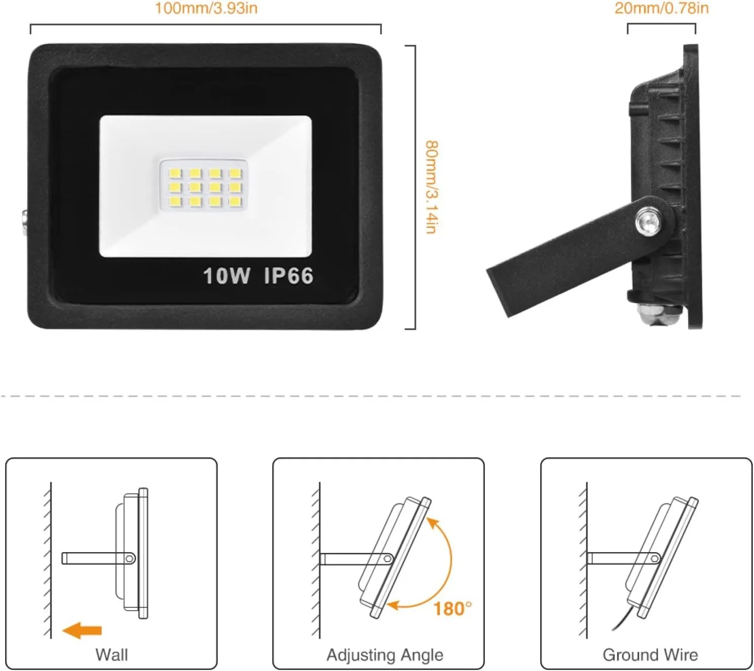 Waterproof 10W Led Floodlight Jb-159