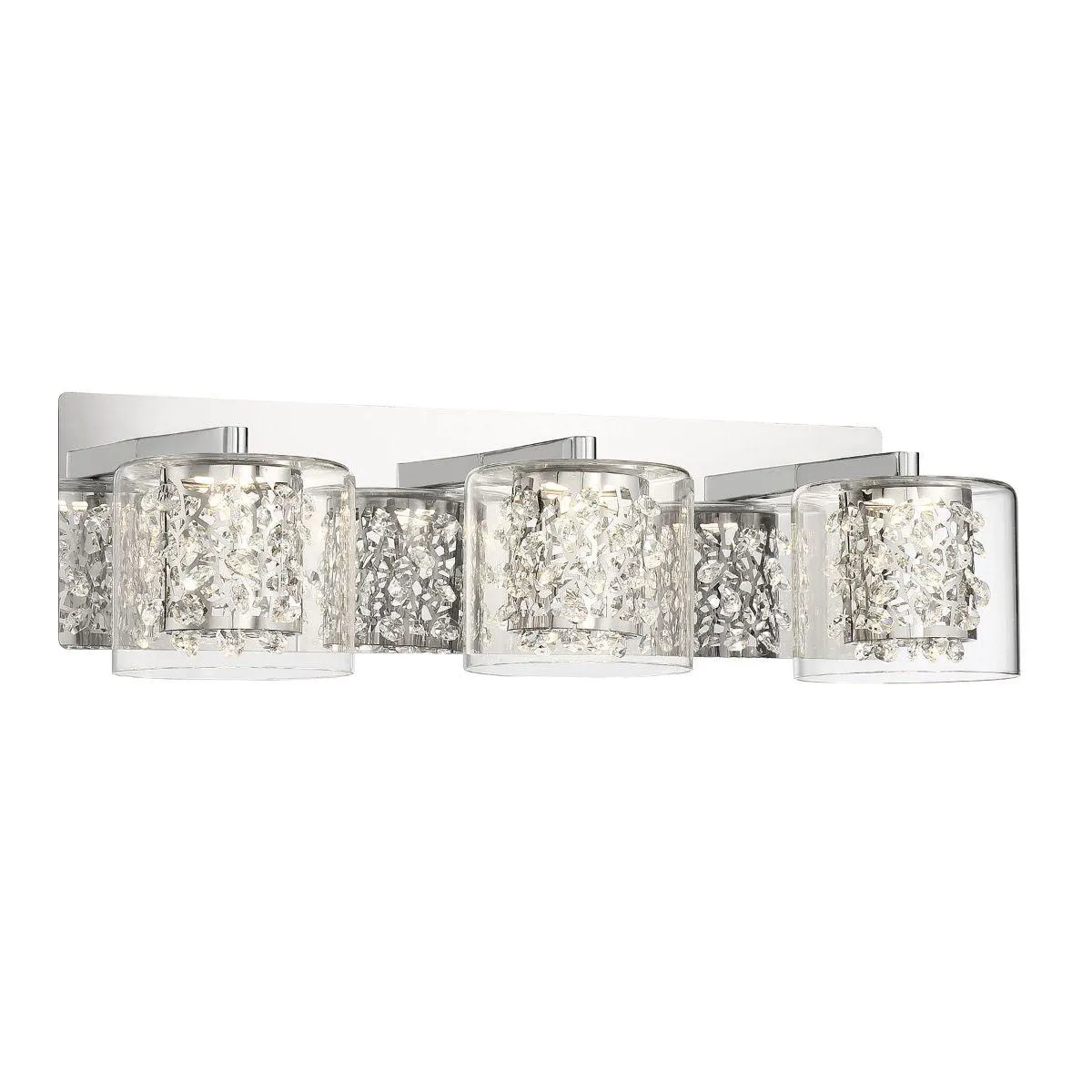 Wild Gems 21 in. LED Vanity Light Chrome finish
