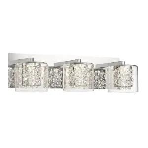 Wild Gems 21 in. LED Vanity Light Chrome finish