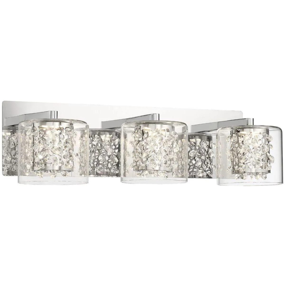 Wild Gems 21 in. LED Vanity Light Chrome finish