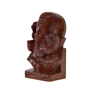 Wooden Carved Ganesh Ji