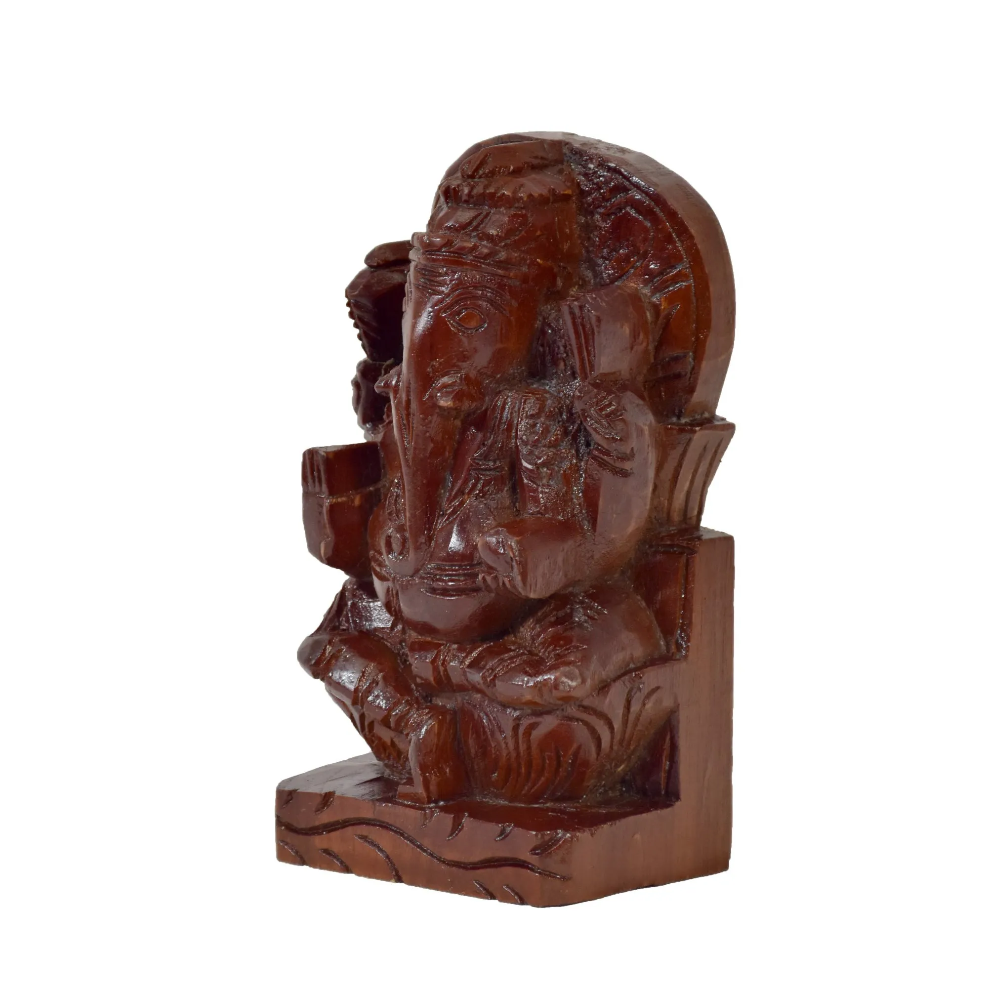 Wooden Carved Ganesh Ji
