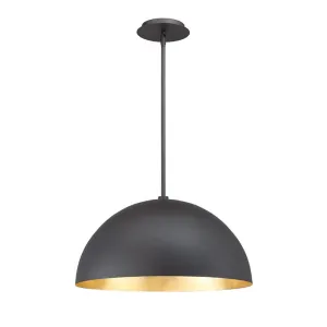 Yolo 20 in. LED Pendant Light Gold Finish
